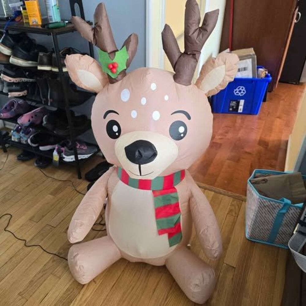 Christmas Inflatable Reindeer Yard Decoration